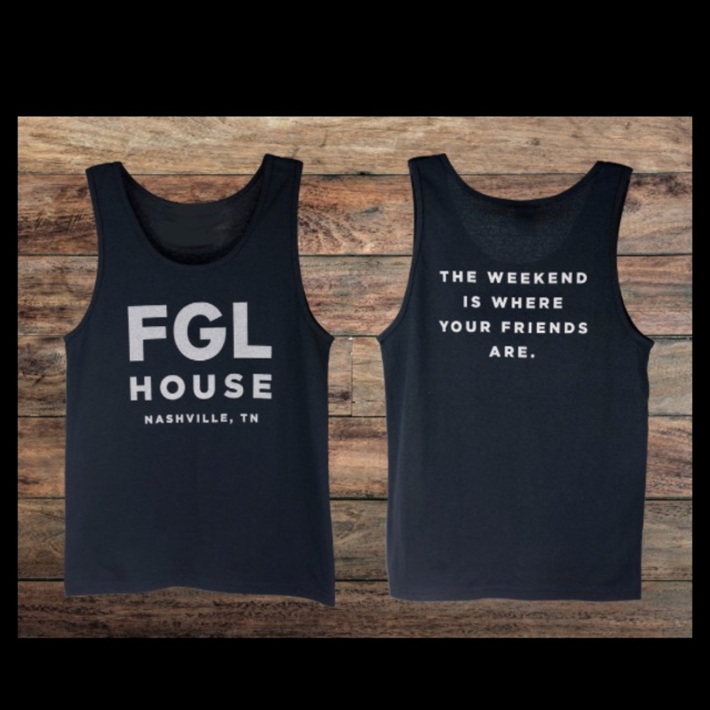 Unisex Black FGL Sleeveless Tank